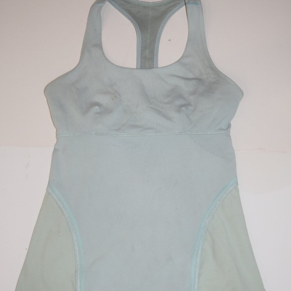 Women's S Lululemon T-Back Yoga Fitness Workout Tank Top Running Shelf Bra E92